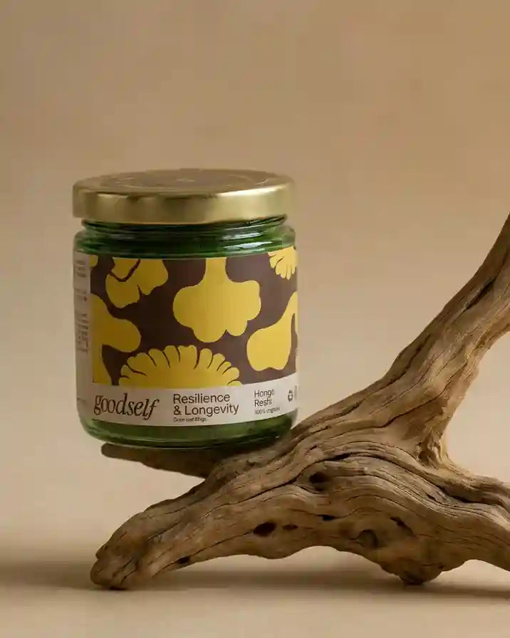 Frasco de Reishi orgánico en polvo Good Self, 60 gramos